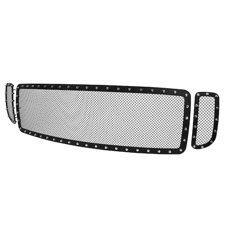 Spec-D Tuning 00-04 Ford F250 Grille Insert HBG-F25099BKSS-YH